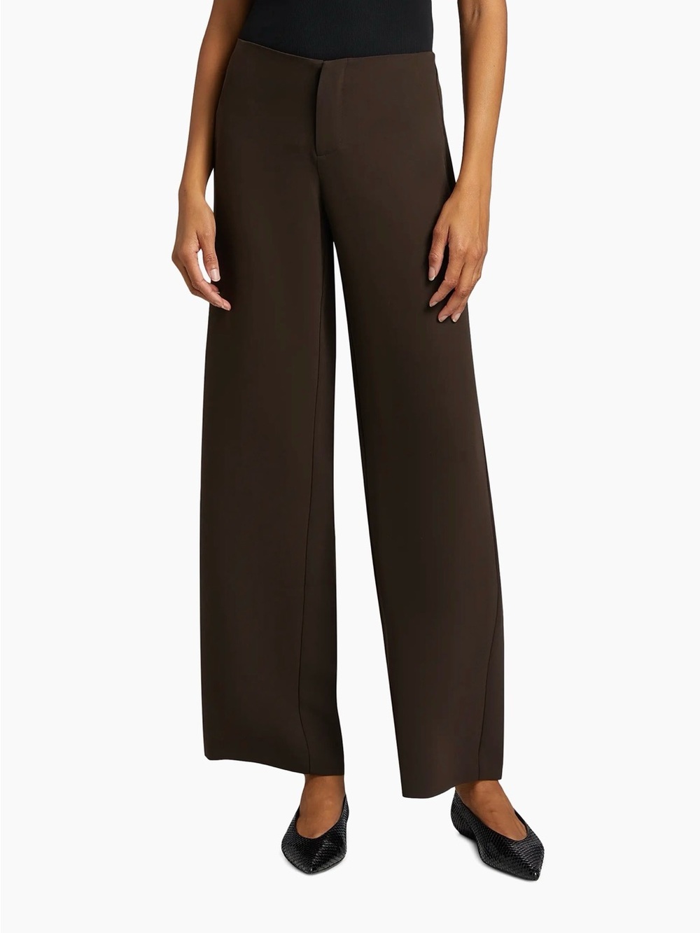 Reformation Brown Tailored Wide Leg Pants Size 8